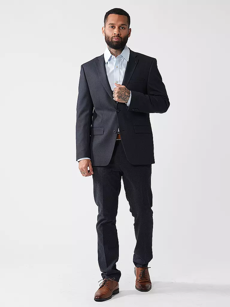 ROY ROBSON | Sakko Regular Fit PINPOINT | dunkelblau