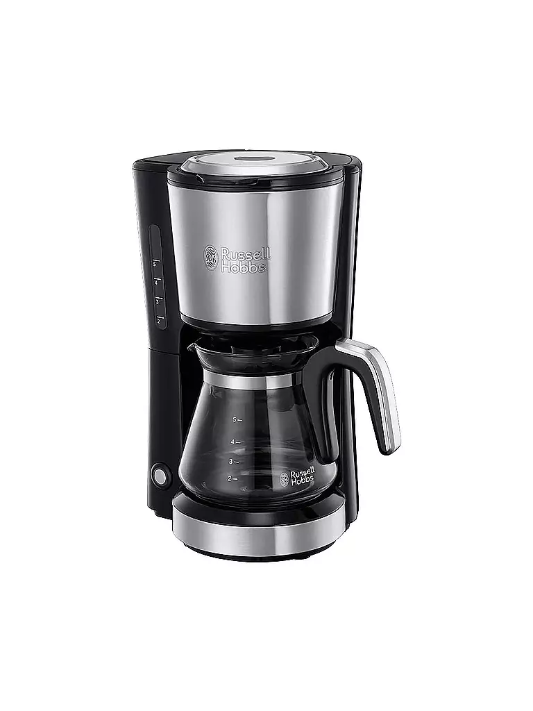 RUSSELL HOBBS | Compact Home Mini-Glas-Kaffeemaschine 24210-56 | silber