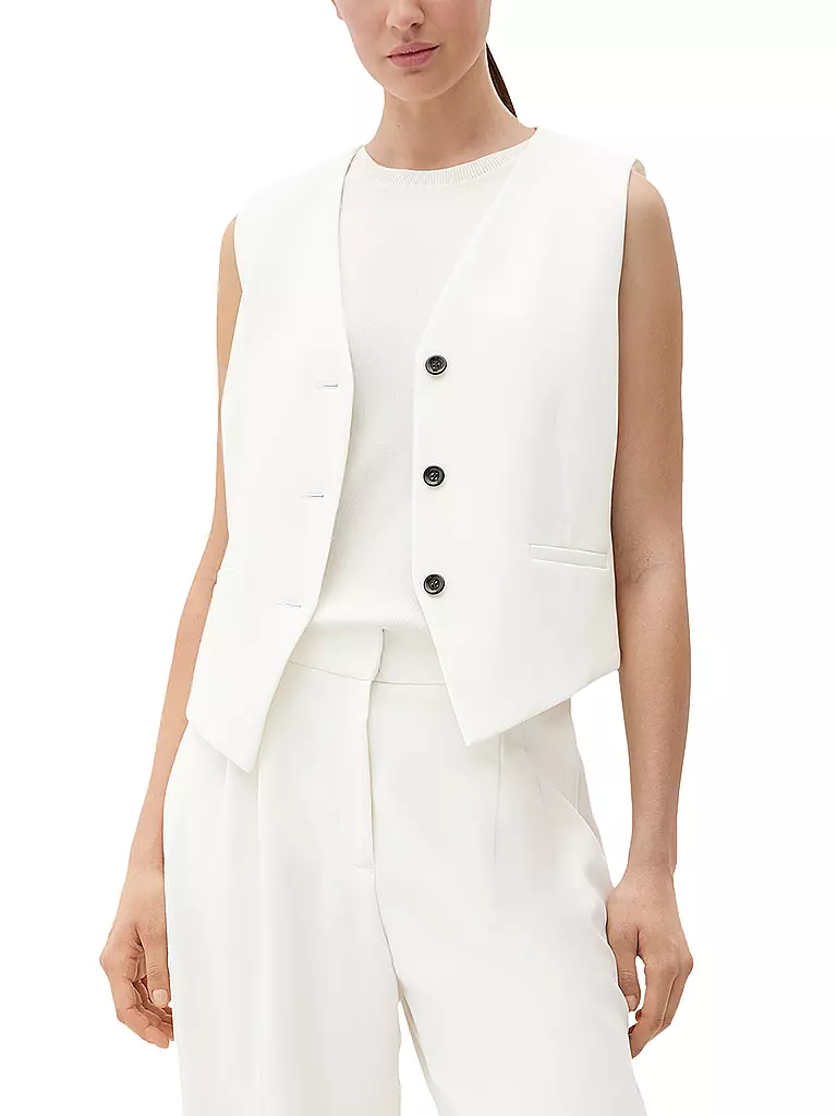 S.OLIVER BLACK LABEL | Anzugweste | weiss