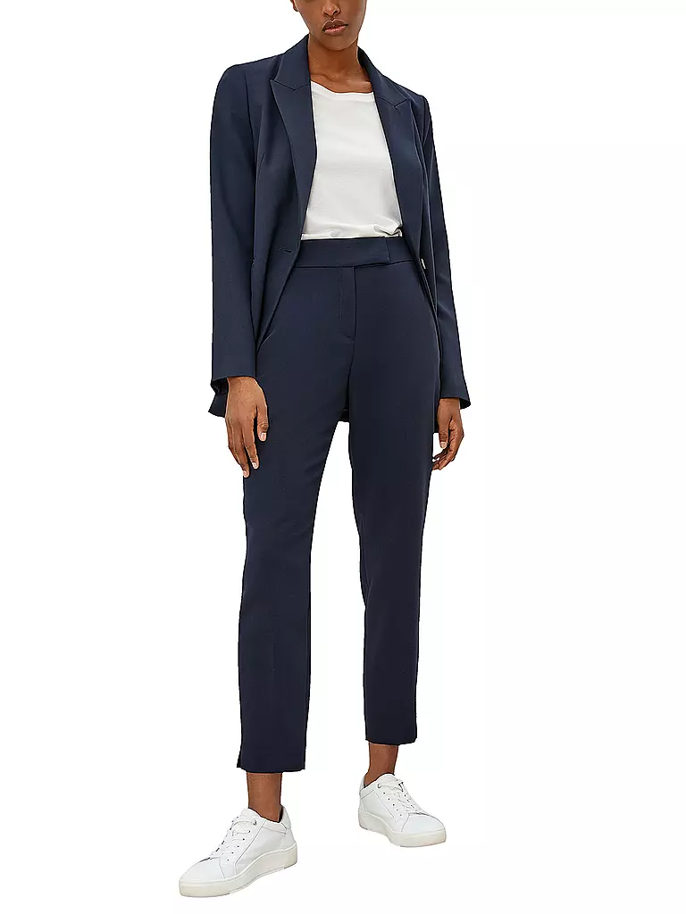 S.OLIVER BLACK LABEL | Businesshose Slim Fit 7/8 | blau