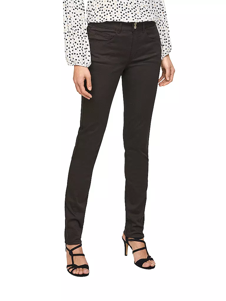 S.OLIVER BLACK LABEL | Hose Slim Fit | schwarz