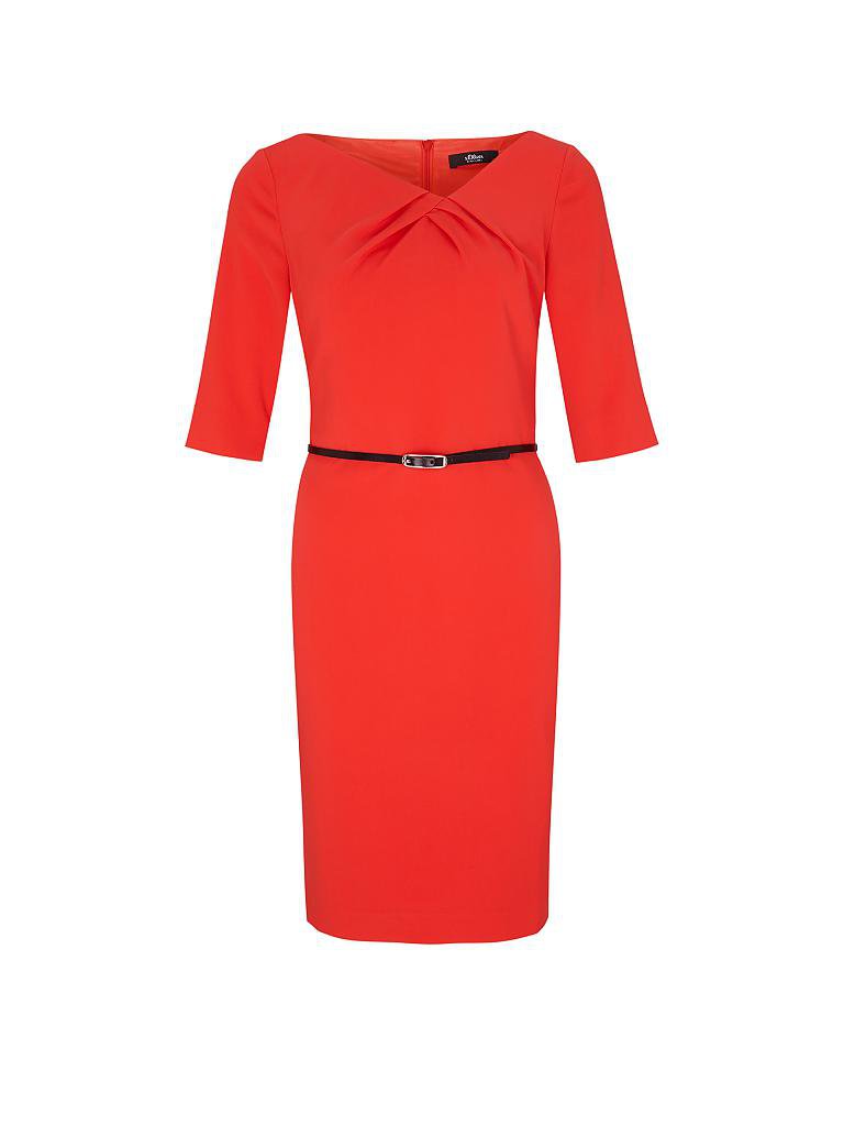 Schragstrich Genau Celsius S Oliver Black Label Rotes Kleid Industriell Prophezeiung Spende