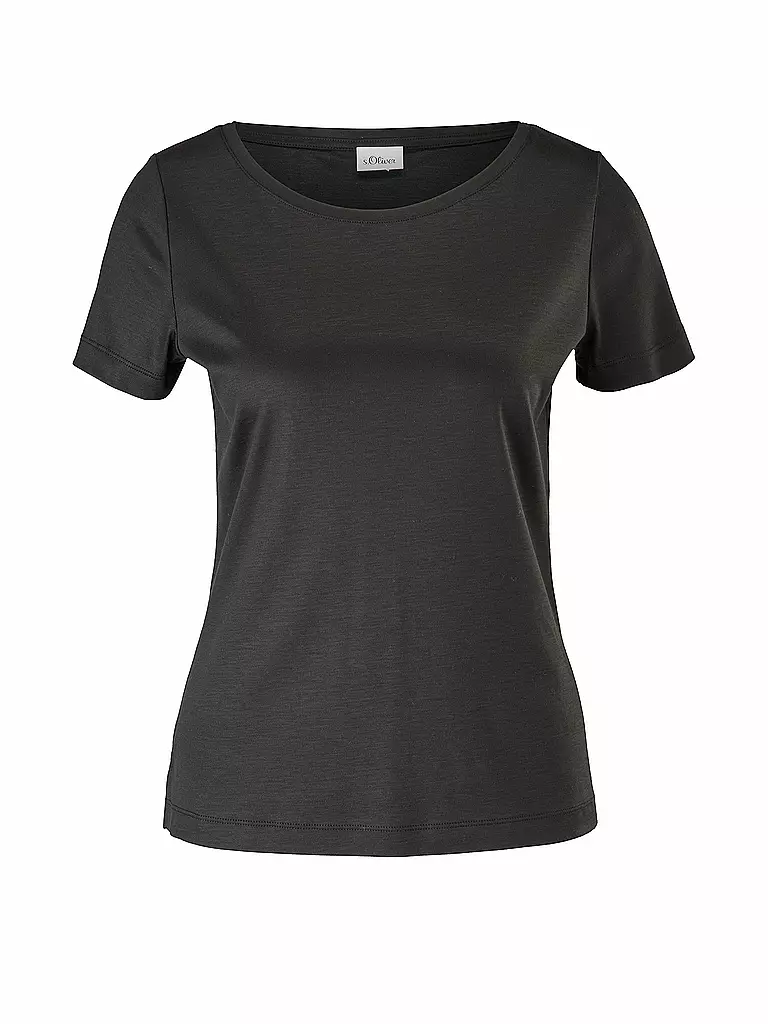 T-Shirt Fit schwarz LABEL S.OLIVER BLACK Slim