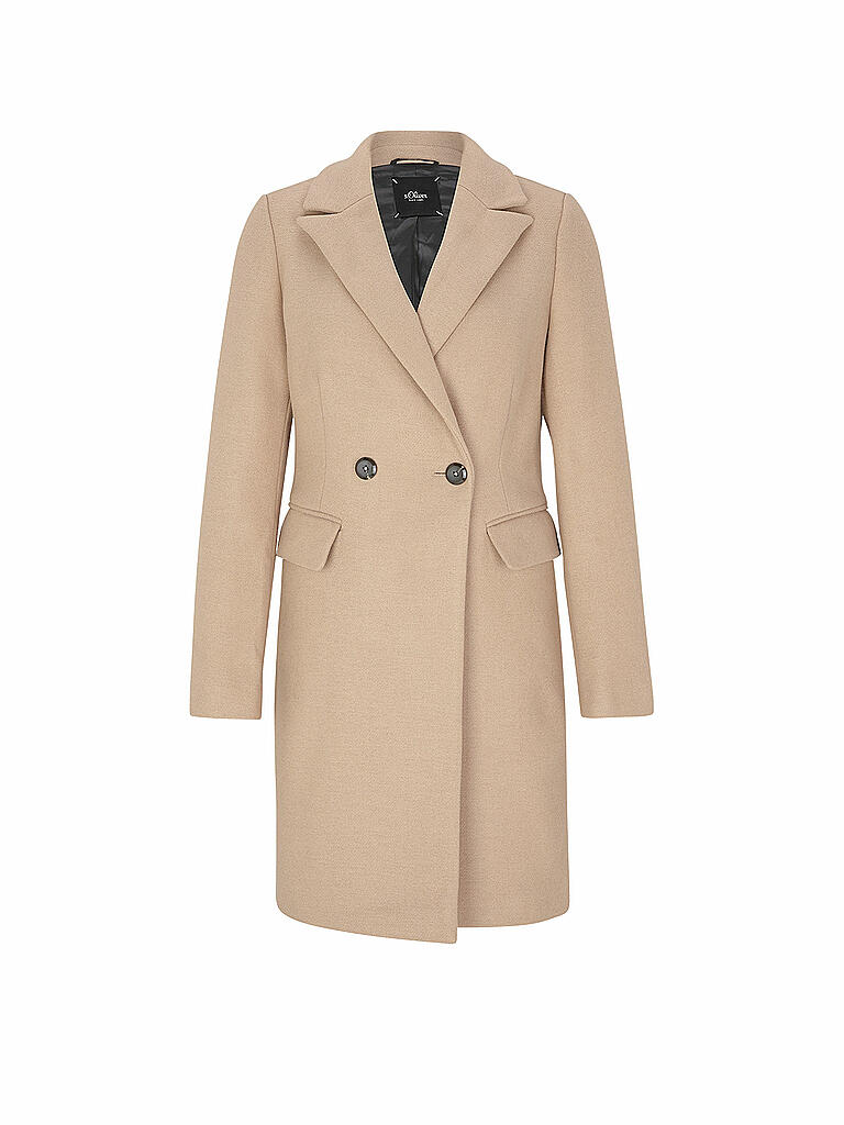 S.OLIVER BLACK LABEL Wollmantel beige 34