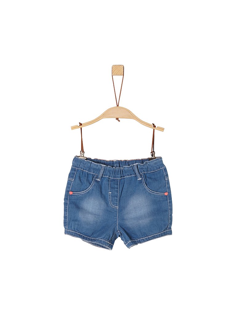S.OLIVER Baby-Jeansshort Regular-Fit blau | 92