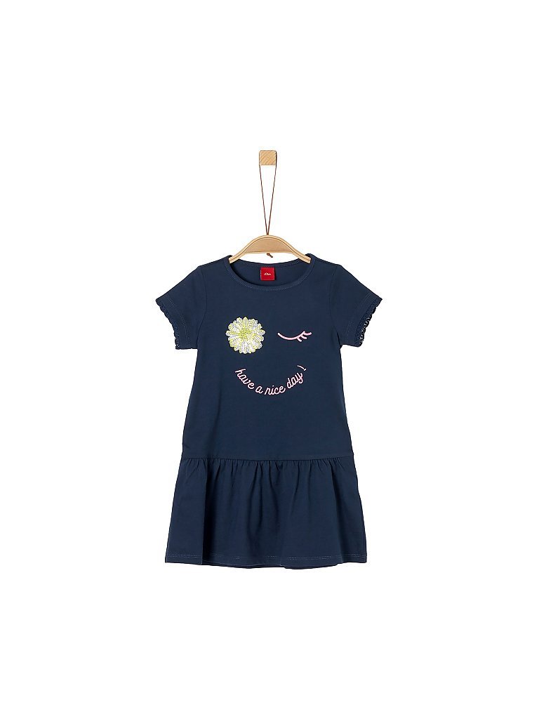 S.OLIVER Mädchenkleid blau | 92-98