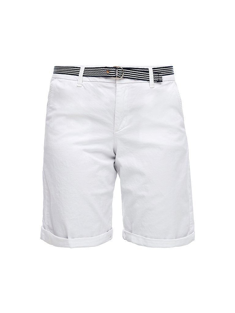 S.OLIVER Chinobermuda Relaxed Fit weiß | 38