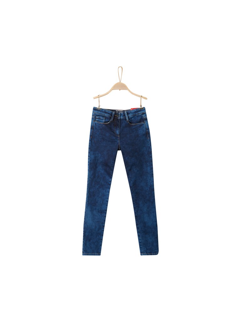 S.OLIVER Mädchen Joggjeans Regular blau | 140