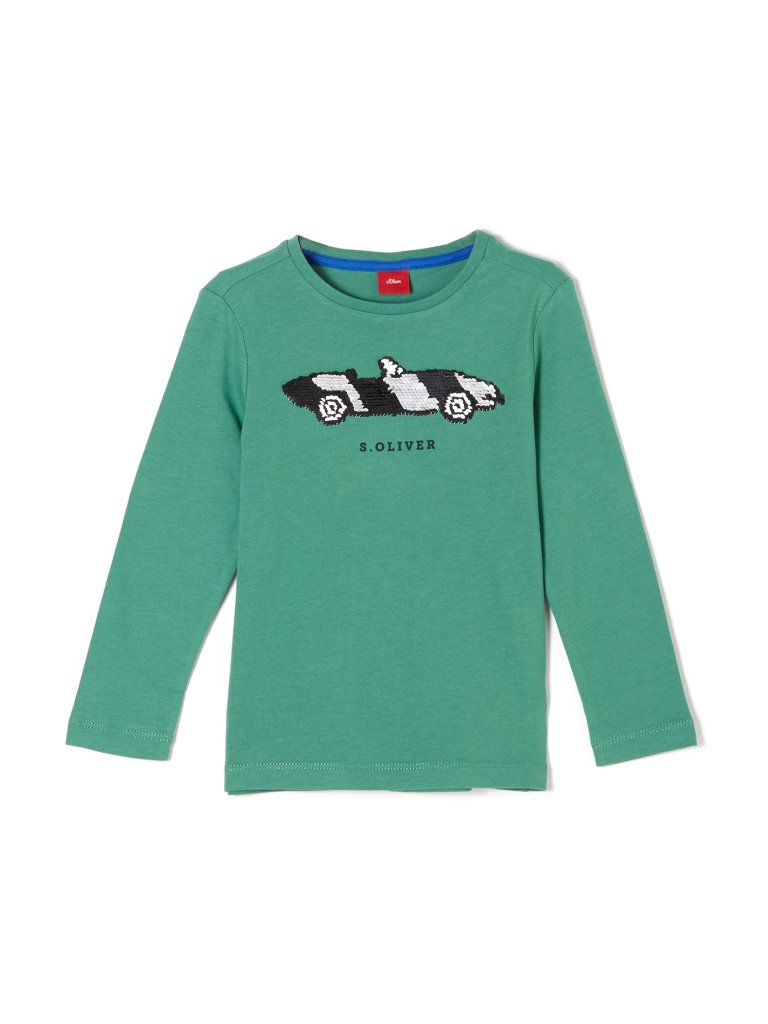 S.OLIVER Jungen Langarmshirt grün | 104-110