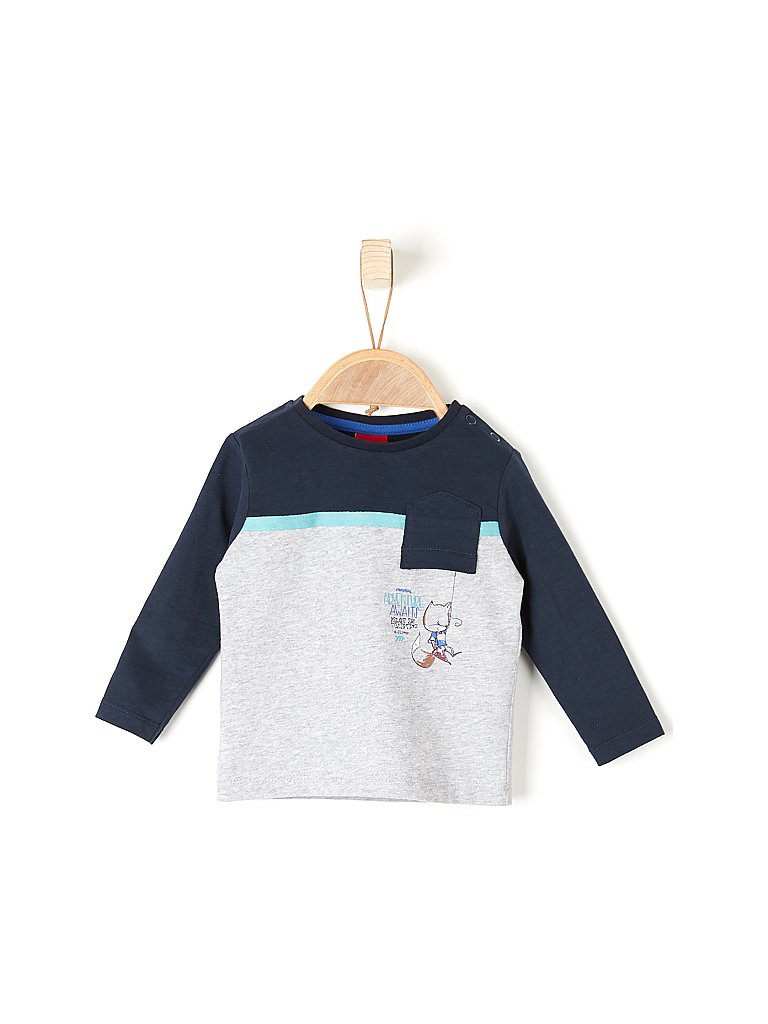 S.OLIVER Jungen Baby Langarmshirt  grau | 62