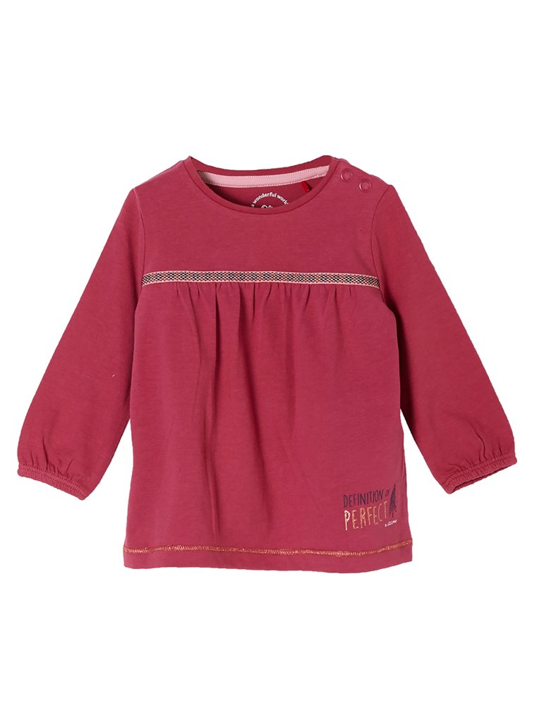 S.OLIVER Baby Mädchen Langarmshirt pink | 62