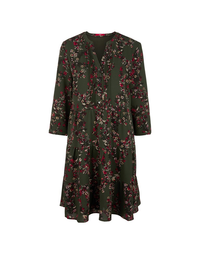 S.OLIVER Kleid olive | 34