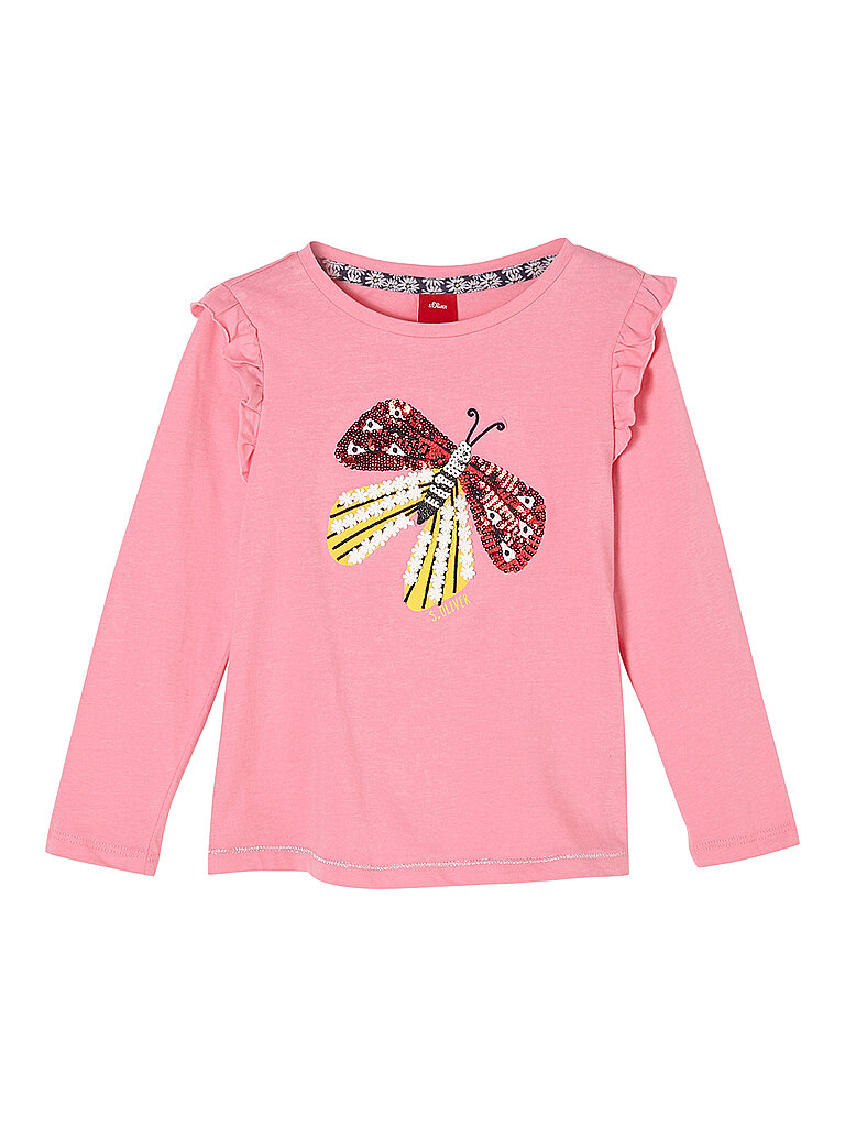S.OLIVER Mädchen Langarmshirt rosa | 116-122