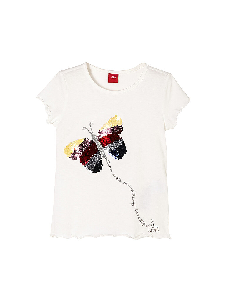 S.OLIVER Mädchen T Shirt  weiß | 104-110