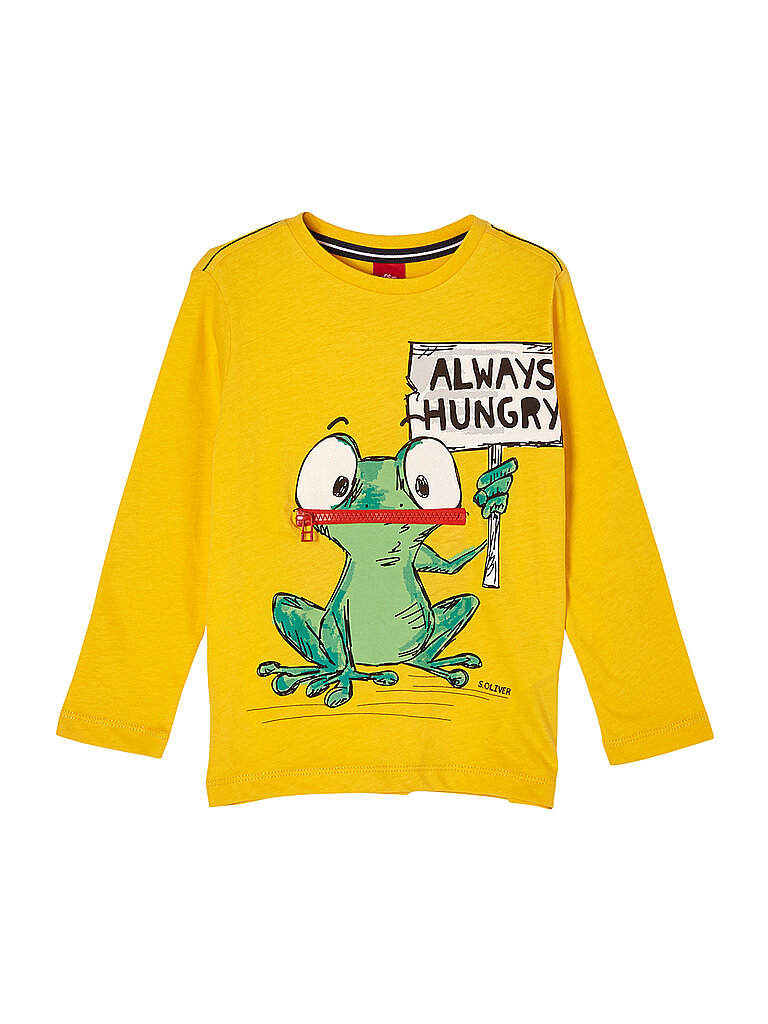 S.OLIVER Kinder Langarmshirt  gelb | 104-110