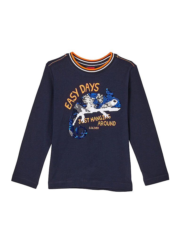 S.OLIVER Kinder Langarmshirt  blau | 104-110