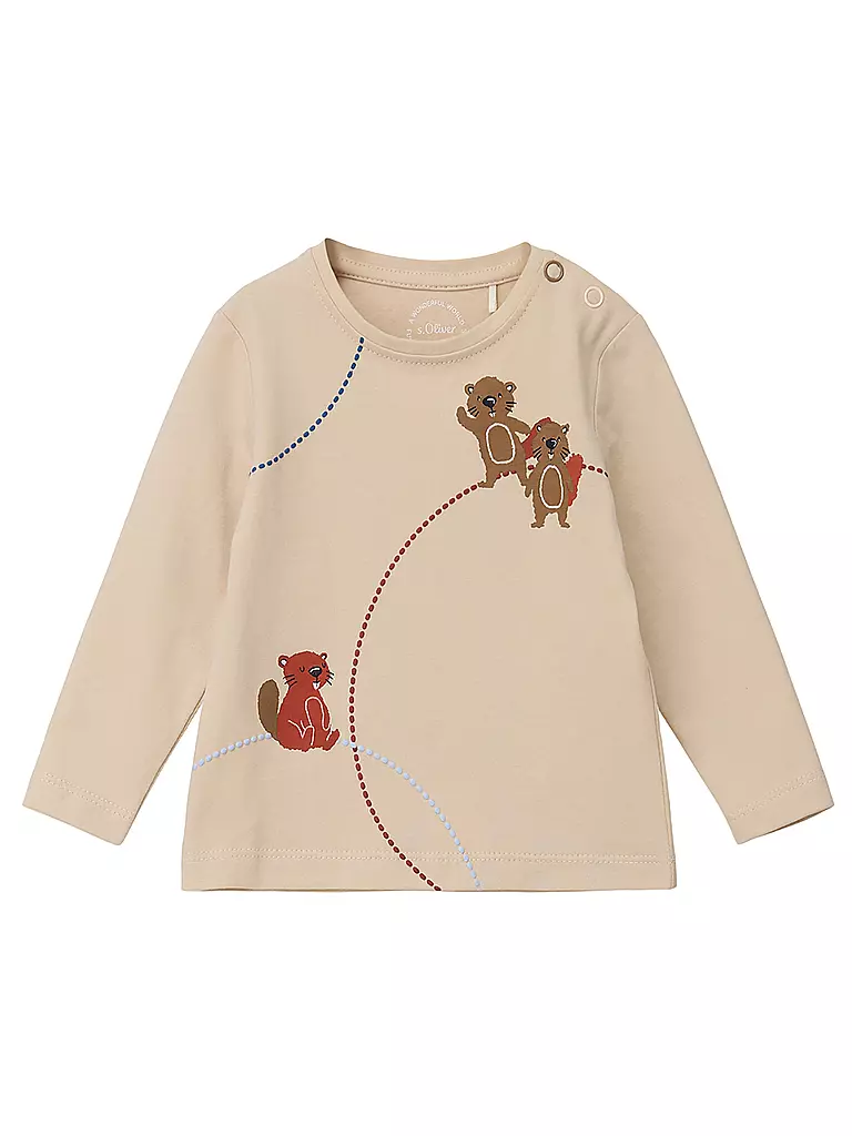 S.OLIVER | Baby Langarmshirt | beige