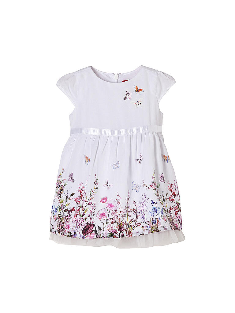S.Oliver Baby-Mädchen Kleid – Aus Baumwollmix, Mit Steppung, Elastikbund & Trägern, Weich & Lässig