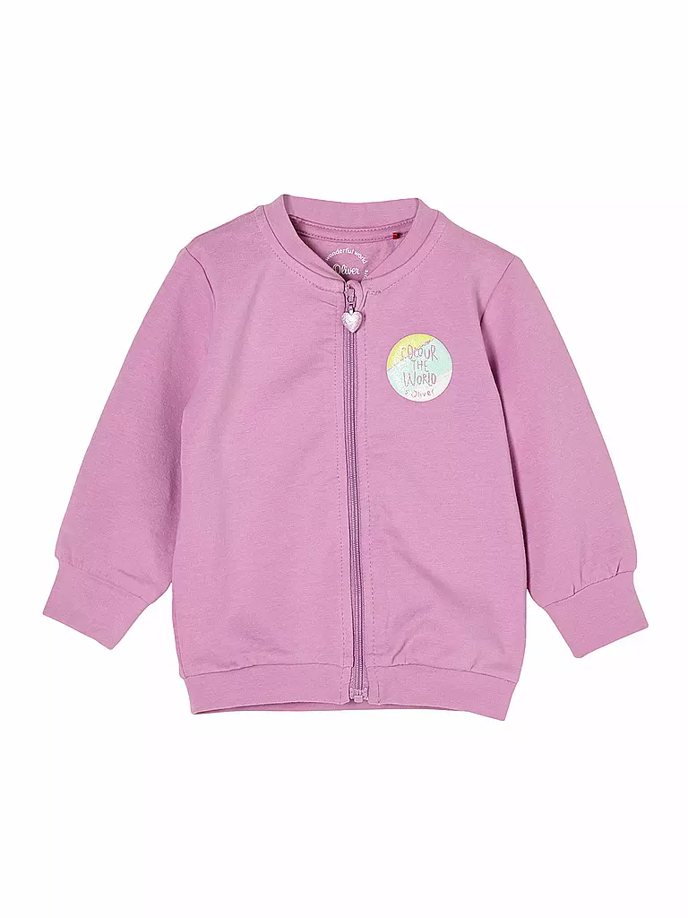 S.Oliver Baby-Mädchen Strickjacke Mit Kapuze - Blümchenprint