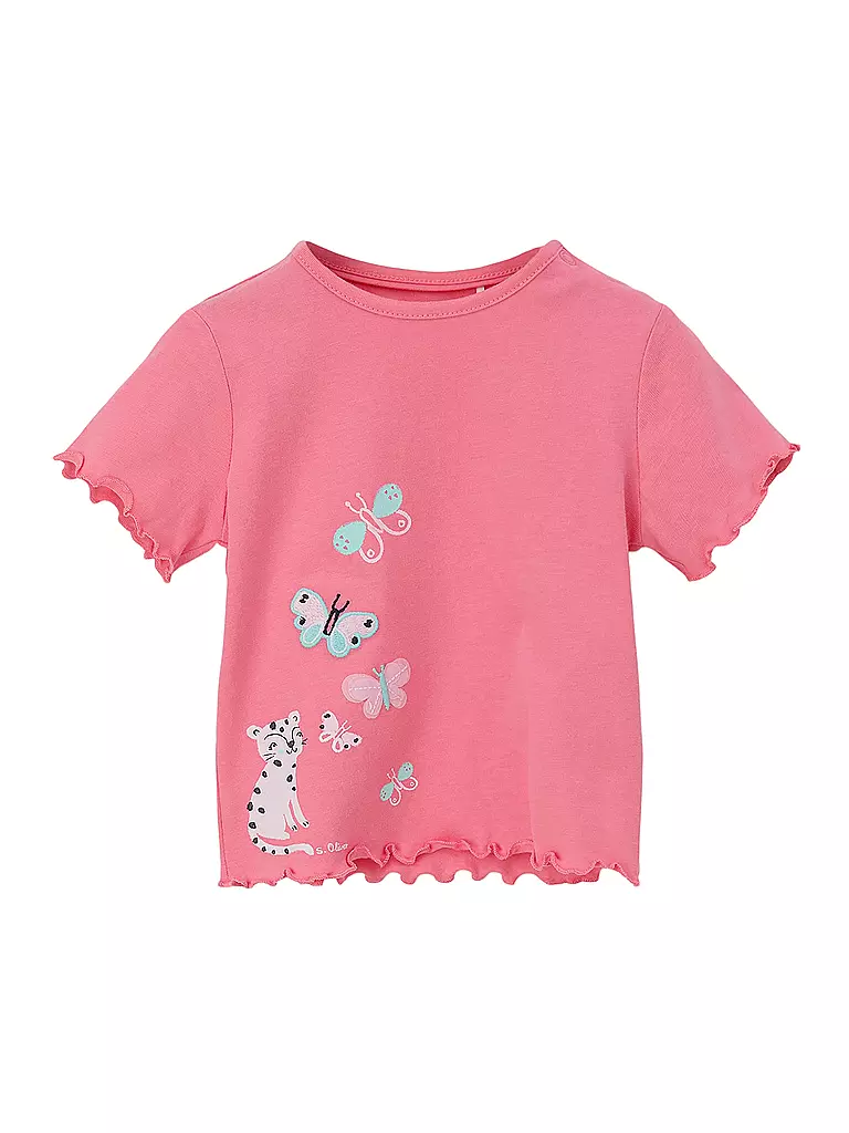 S.OLIVER | Baby T-Shirt  | koralle