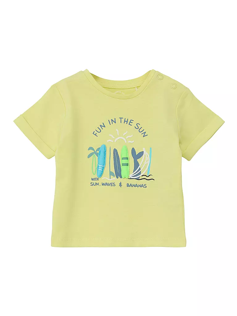 S.Oliver Baby-Jungen T-Shirt – Aus 100% Baumwolle, Mit Schulterknöpfen Für Leichtes Anziehen, Gestreift