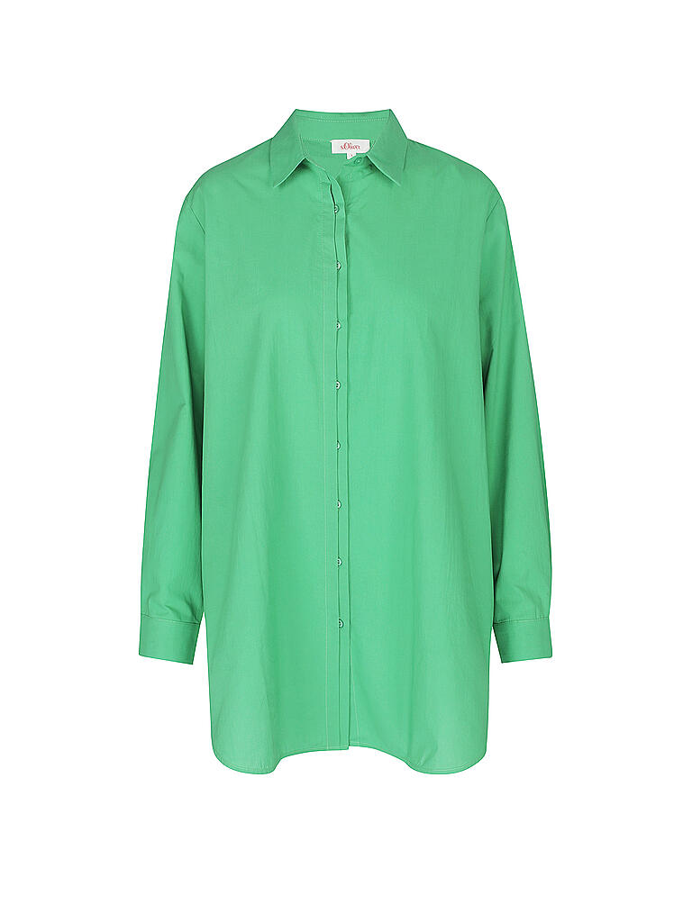 S.OLIVER | Bluse - Overshirt  | grün