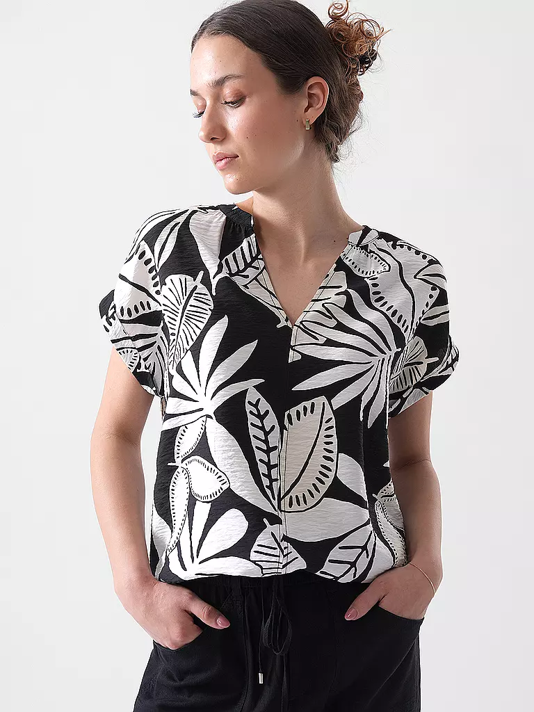 S.OLIVER | Blusenshirt  | schwarz