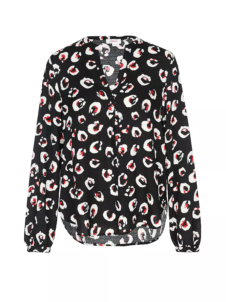 S.OLIVER | Blusenshirt | schwarz
