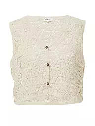 S.OLIVER | Gilet  | beige