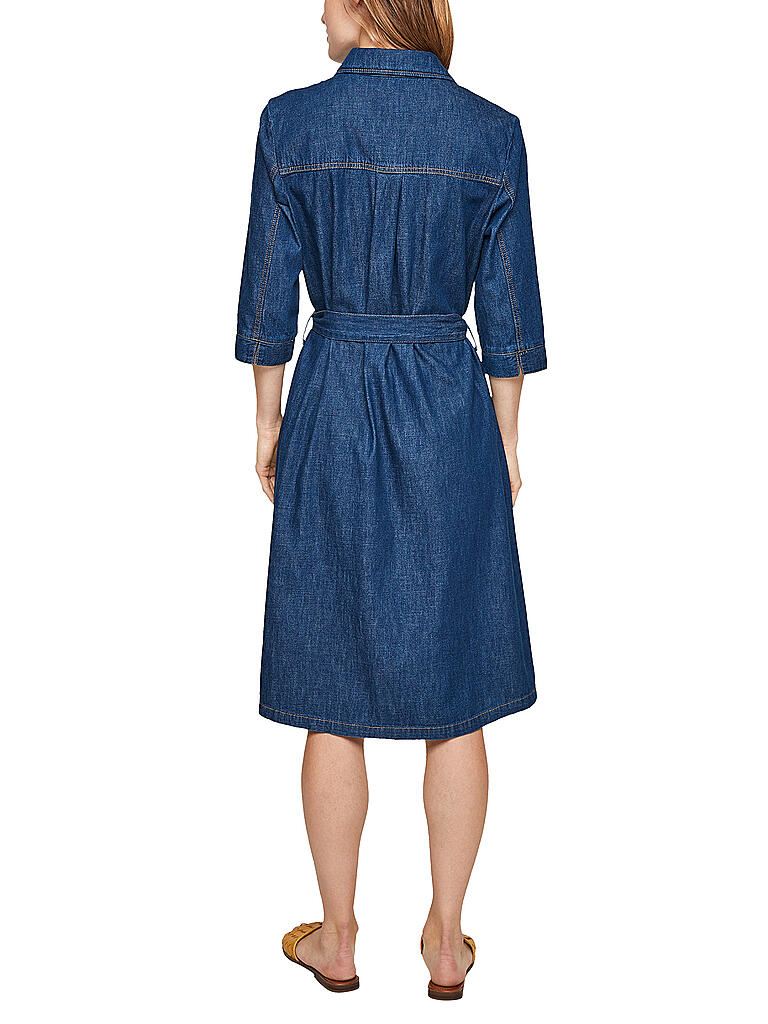 S.OLIVER | Hemdblusenkleid | blau