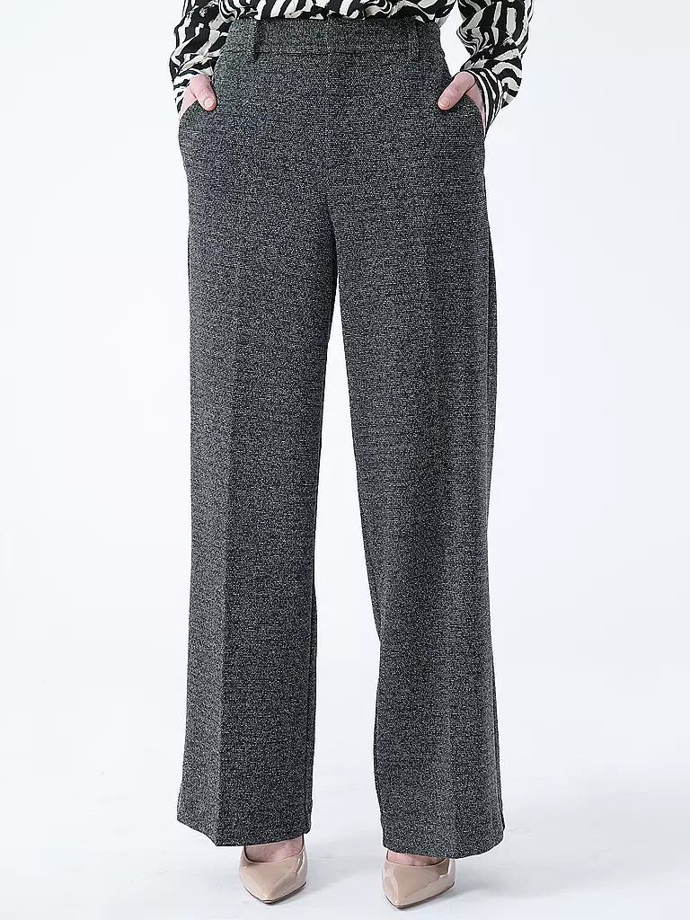 S.OLIVER | Hose Wide Leg | schwarz