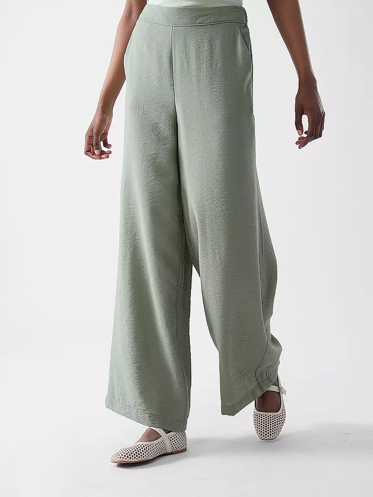 S.OLIVER | Hose Wide Leg | dunkelblau