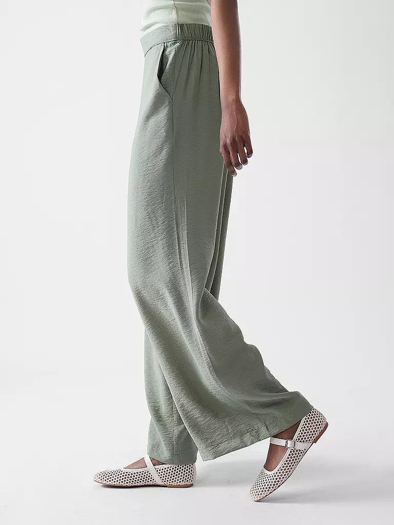 S.OLIVER | Hose Wide Leg | dunkelblau