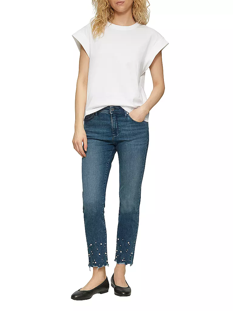 S.OLIVER | Jeans Slim Fit 7/8  | dunkelblau