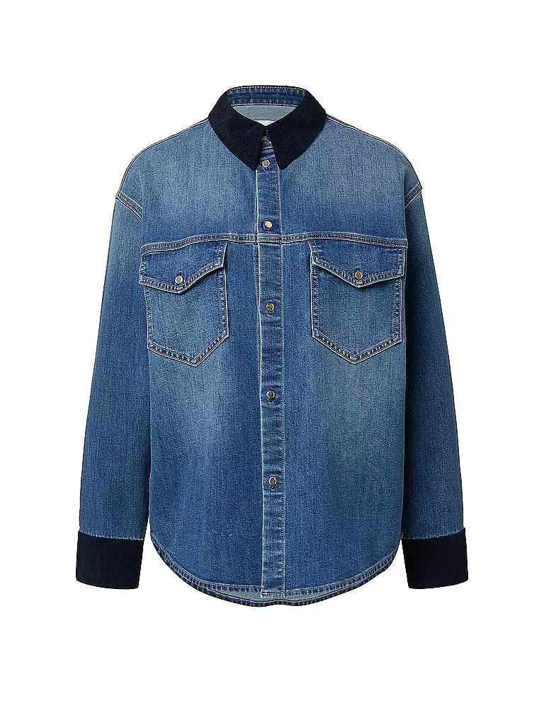 S.OLIVER | Jeansbluse  | blau