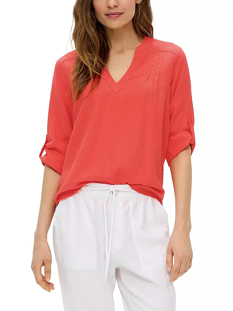 S.OLIVER | Leinenbluse | orange