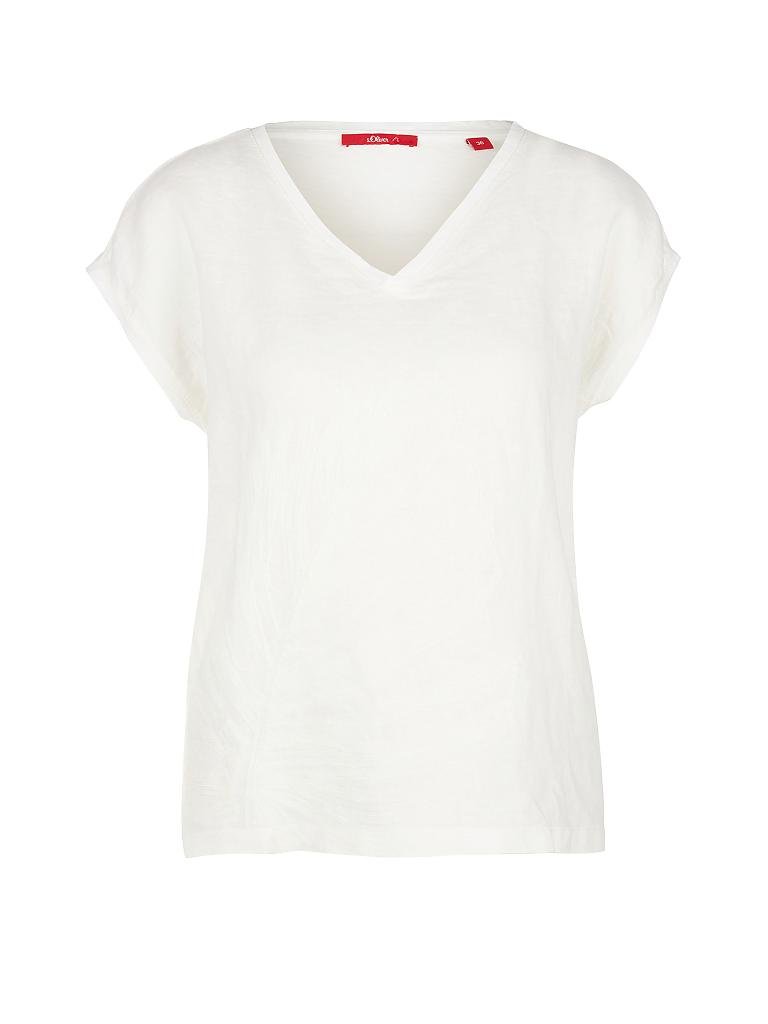 S.OLIVER | Leinenshirt  | creme