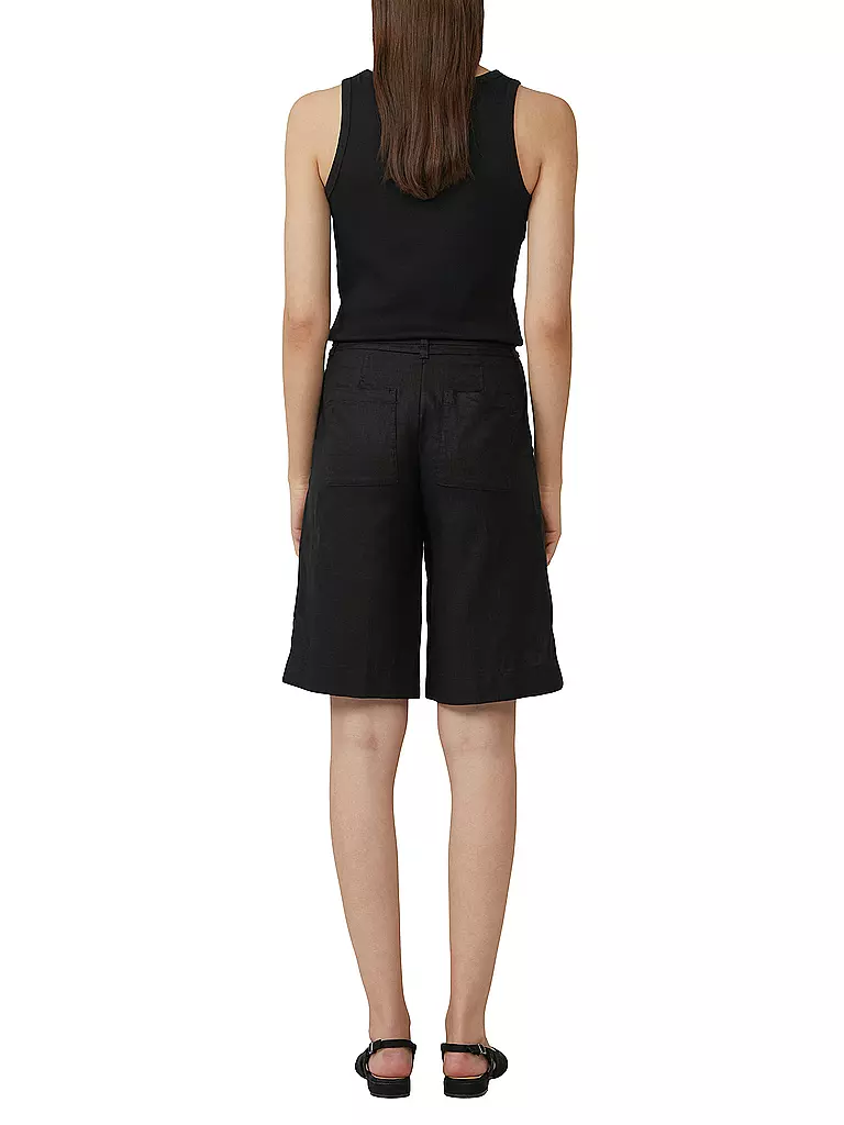 S.OLIVER | Leinenshorts | schwarz