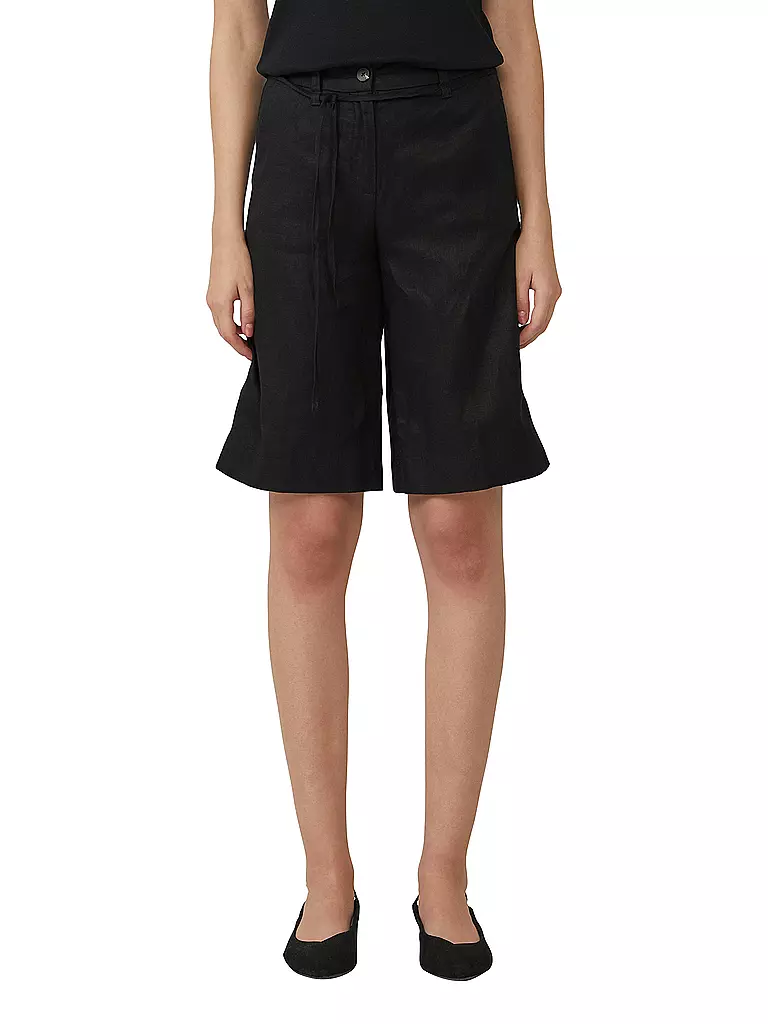 S.OLIVER | Leinenshorts | schwarz