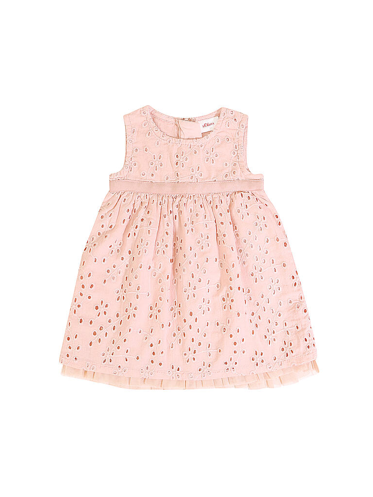 S.Oliver Mädchen Kleid – Mit Rundhalsausschnitt, ärmellos & Volants