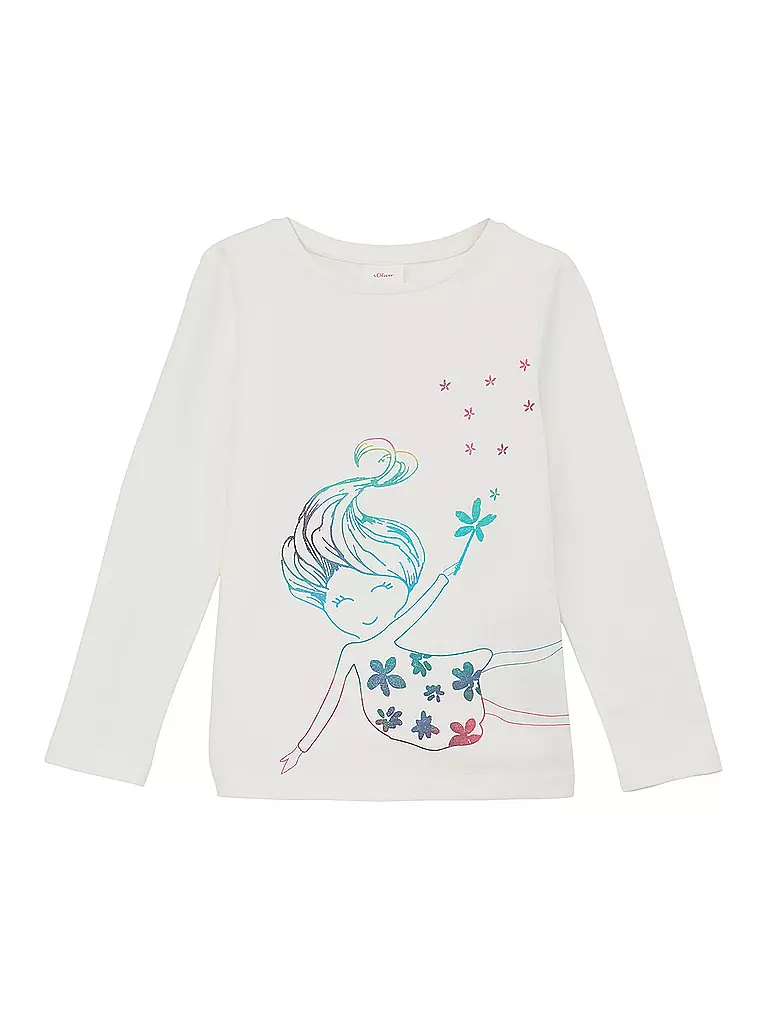 S.OLIVER | Mädchen Langarmshirt  | weiss