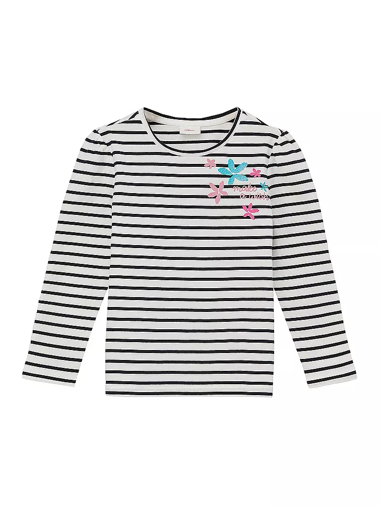 S.OLIVER | Mädchen Langarmshirt  | weiss