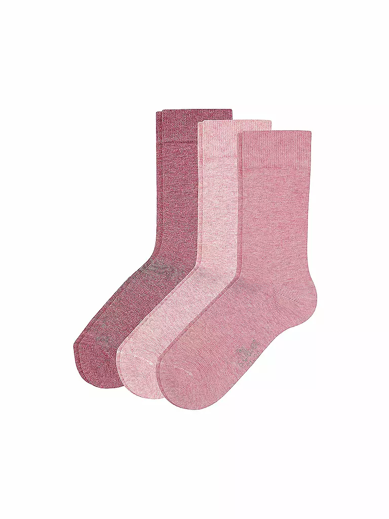 S.OLIVER | Mädchen Socken 3er Pkg chalk pink mix | rosa