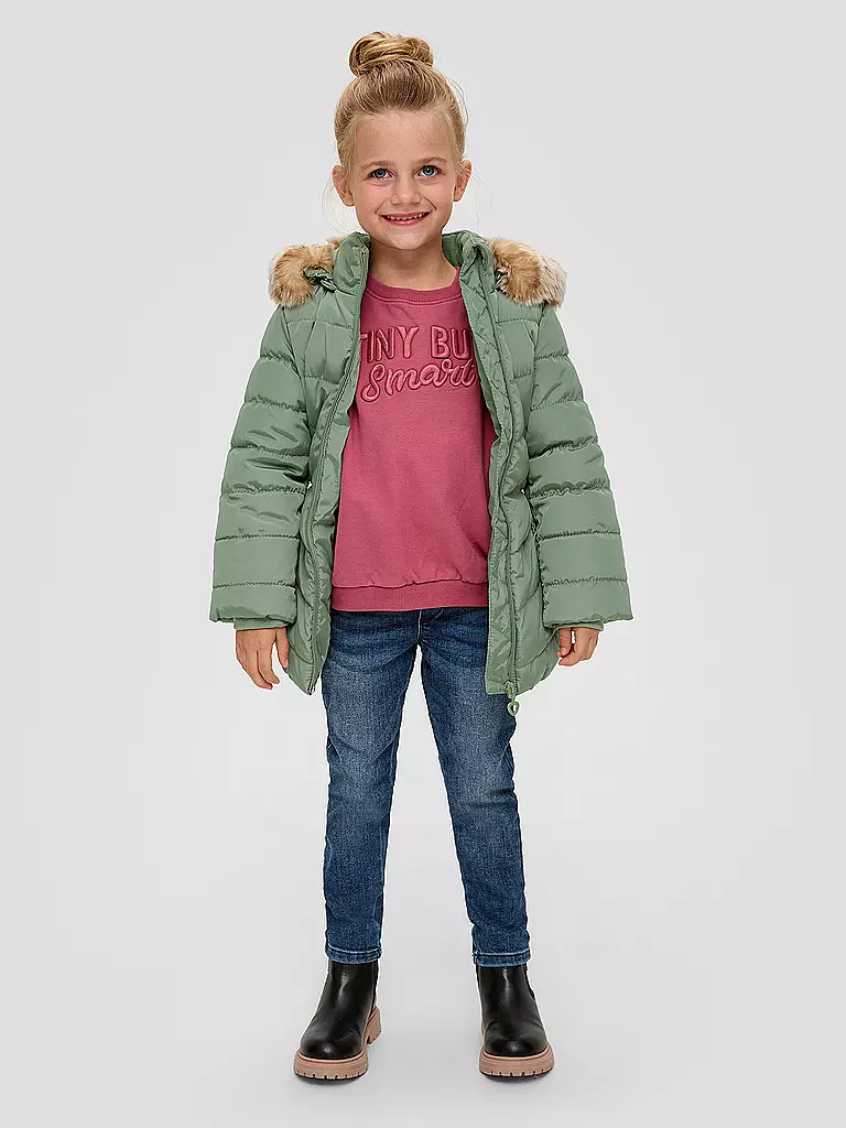 S.OLIVER | Mädchen Steppmantel | dunkelblau