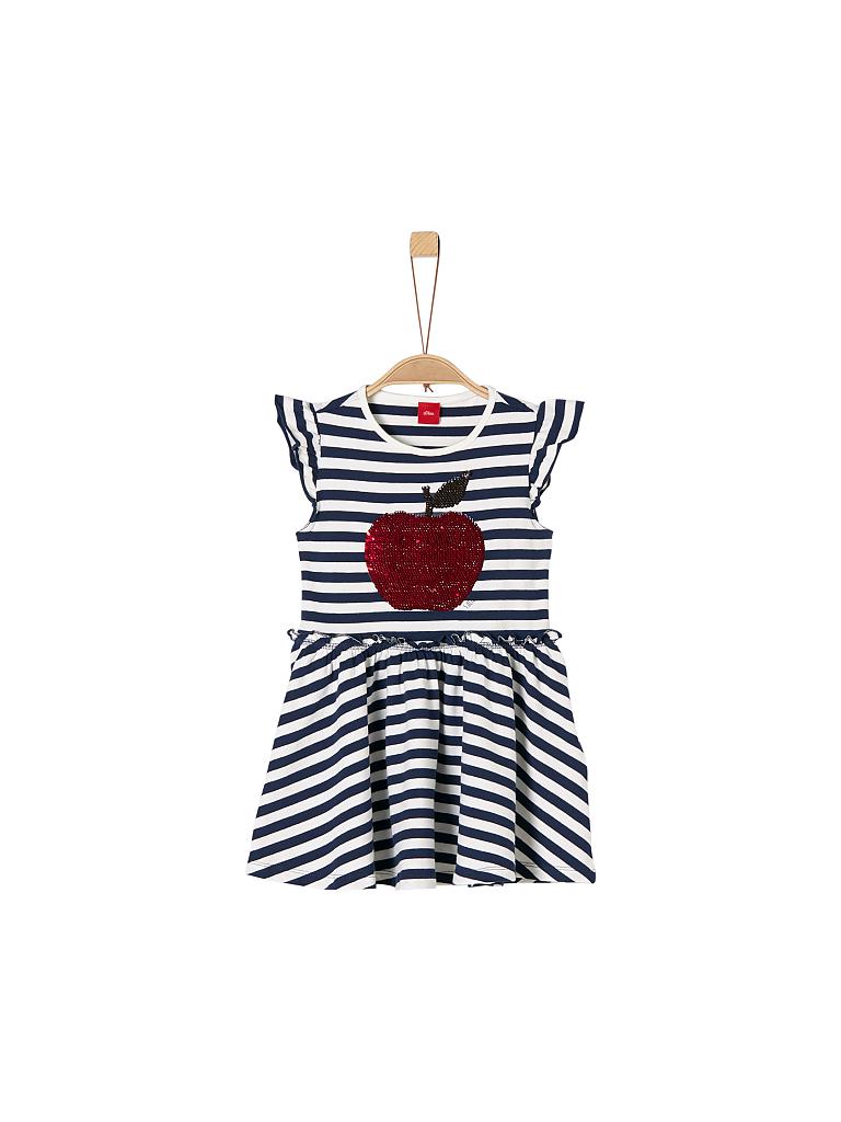 S.Oliver Junior Mädchenkleid Mit Pailletten – Statement-Print, Volants, Lässiger Look