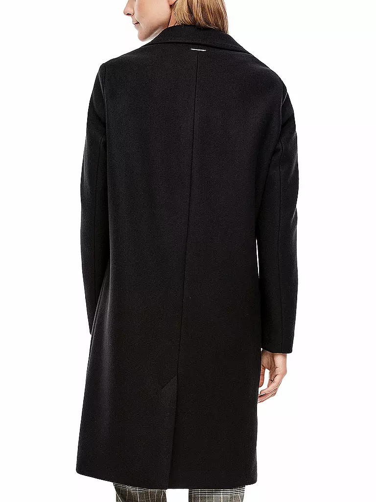 S.Oliver Mantel Mit Logo-Reißverschluss – Kapuze, Relaxed Fit, Rückenlänge Ca. 88 Cm (Gr. 36)