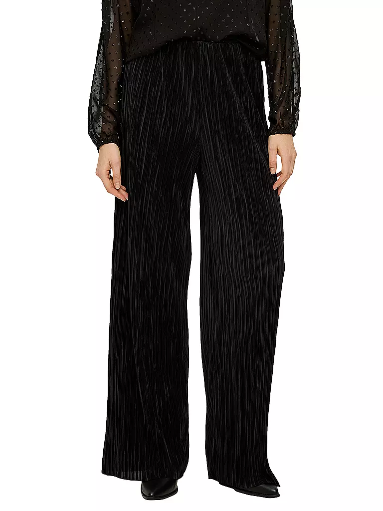 S.OLIVER | Marlenehose | schwarz