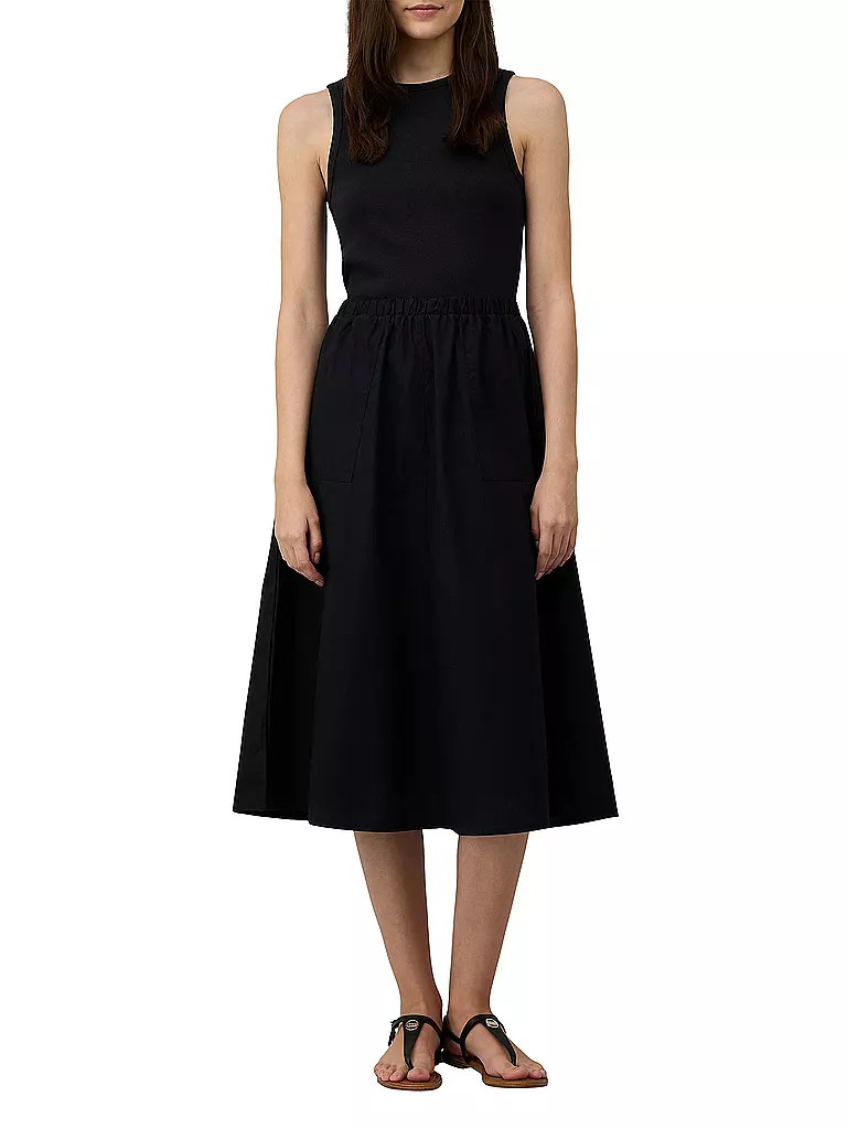 S.OLIVER | Midikleid  | schwarz