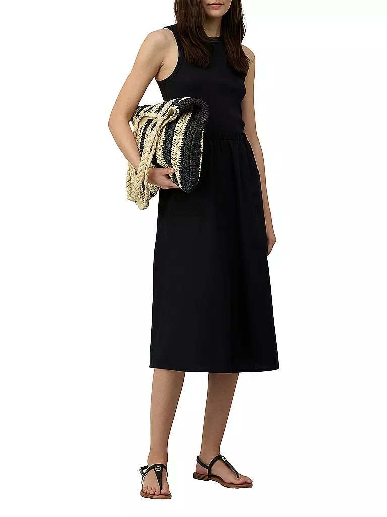 S.OLIVER | Midikleid  | schwarz