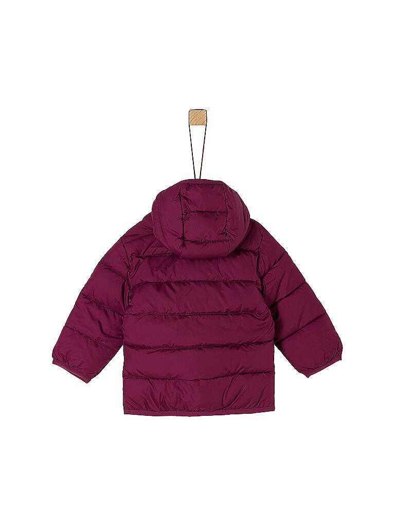 S.Oliver Baby-Mädchen Jacke Langarm - Gestepfte Kapuzenjacke Weich & Warm